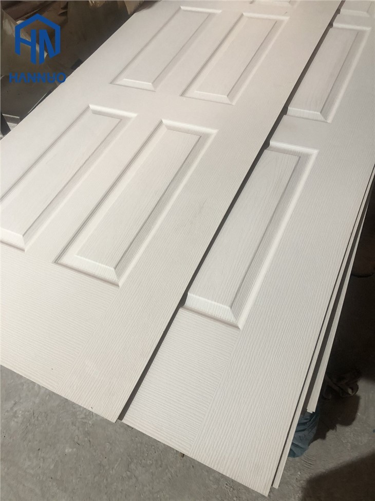 Natural Veneer Or Melamine Paper Faced HDF Moulded MDF Door Skin